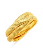 Kenneth Jay Lane Triple Snake Chain Bracelet