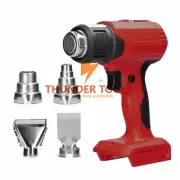 Handheld Heat Gun Heating Temperatures Adjustable Power Tool With 4 Nozzles