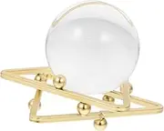 MAGICLULU Crystal Sphere Ornament with Stand Decorative Crystal Ball for Home Adornment Unique Art Craft for Desk Cabinet and Office Decor Present for Friends and Family