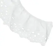 WRIGHTS Simplicity Floral Eyelet 2-5/8"X10yd, White
