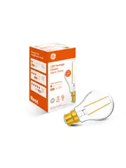 GE 2W Clear LED GLS BC Globe in Warm White