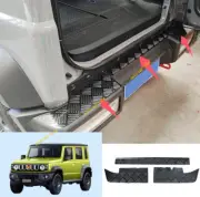For 2019+Suzuki Jimny JB74/64 Black Steel Rear Bumper Sill Plate Protector Trim