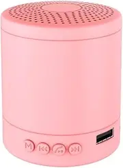 A11 Speaker 5W Wireless Mini Column Music Bass Portable Hands- Loudspeaker for TF USB FM AUX with FM Radio Mode for 32G TF Card Compatible with All Wireless Devices (#1)