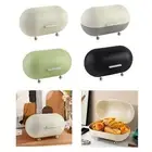 Bread Storage Box Metal Bread Box Bin Multipurpose Organization Large Capacity