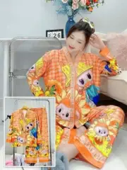 POP MART Labubu pajama set summer pants set labubu fashion clothes labubu pj set