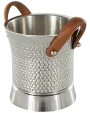 Peyton Lane Stainless Steel Metal Hammered Ice Bucket