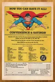1991 DC Comics Subscription Vintage Print Ad/Poster Retro Superman Promo Art 90s