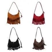 Women Armpit Bag Retro Shoulder Bag Tassels Crossbody Bag Stylish Underarm Bag