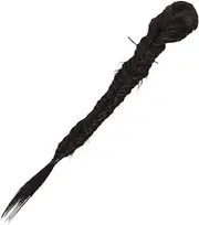 BATHVEVE Natural Feel Braided Hair Wig Ponytail Extension Long Curly Women's Hair Piece Soft Synthetic Fiber Secure Fit Design