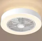 20" Modern Ceiling Fan with Dimmable Light Remote Control Flush Mount Lamp Light