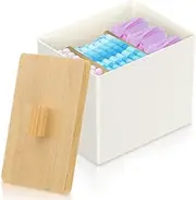 The Flow Box Co. Feminine Care Product Organizer - Tampon Holder and Pad Case for Bathroom Accessories
