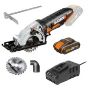 WORX 20V WORXSAW 85mm Compact Circular Saw w/ POWERSHARE™ Battery & Charger