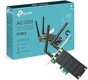 TP-Link AC1200 Dual Band Wireless PCI Express Adapter, PCIe Network Interface Card for Desktop, Supports Windows 11/10/8.1/8/XP (32/64 bit), Black, Wi-Fi Card