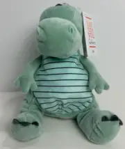 Carters Just One You Target Green Striped Dinosaur Plush Rattle Baby Toy 67515