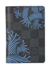 Louis Vuitton Christopher Nemeth Damier Graphite Blue Pocket Organizer Wallet