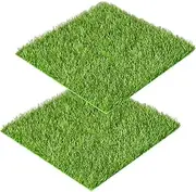Nesting Box Pads for Chickens - 2 Pieces Artificial Grass Rug Carpet Chicken Coop,Reusable Artificial Grass Carpet for Nest Floor Pet Roosting Garden Backyard Lawns