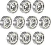 LESANGBAIHUODIAN 10Pcs Bearing 6000ZZ ABEC-5 10x26x8 Mm High Speed Low Noise Deep Groove 6000 ZZ 2z Ball Bearings Fit for Electric Motor Application(Size:ABEC 1)