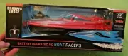 2018 Sharper Image Battery Operated RC Red Boat Racers NIB Collectible Rare