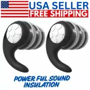 Black Noise Cancelling Ear Plugs For Sleeping Comfortable & Blocks Snoring Loud.