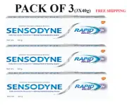 Sensodyne Toothpaste Rapid Relief STRONG TEETH HEALTHY GUMS (3X40G) FREE SHIP