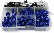 Motorcycle Full Fairing Bolts Kit Bodywork Screws Nut for Y&amaha MT07 MT09 MT10 R13(Blue)