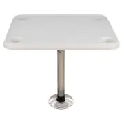 Springfield 16"x28" Rectangle Table Package White Thread-Lock Boat 1690107