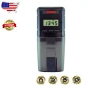 Compact 4-Times Daily Automatic Fish Feeder with Timer - Easy Food Dispensing