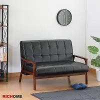 在飛比找PChome24h購物優惠-【RICHOME】悠人製作雙人沙發