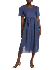 IPPONELLI Shirred Midi Dress