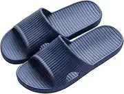 [Milaloko] Women Men Shower Slippers Open Toe Summer Sliders Sandals Non-Slip Unisex Slip On Slippers for Home Indoor Bathroom Pool