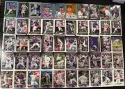 Colorado Rockies 100 Card Lot, No Duplicates, RCs, Inserts/Parallels 2020-25