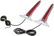Turn Signal Indicator Motorcycles Saddlebag Brake Light LED Tail Light Rear Stop Brake Accents Lamp For Harley Touring FLT FLHR FLHX 1993-2013 (Color : Red, Size : 1)