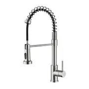 Decaura 2-Mode Kitchen Mixer Tap Pull out 360�� Swivel Laundry Faucet Brushed Nickel