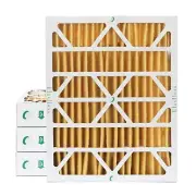 16x20x4 MERV 11 Pleated Air Filters by Glasfloss. 4 Pack. Made in USA.
