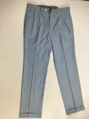Mens Ralph Lauren Light Blue Dress Pants Size 34W 32L NEW