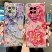 For vivo X Fold2 5G, Luxury Fashion Cover Case Flower Slim Shockproof