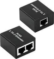 RJ45 Splitter Adapter,Rj45 Ethernet Splitter 1 to 2 Network Adapter(2 Devices Su