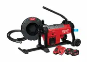 Milwaukee M18FSSM32-122 - 18V Brushless One-Key Sectional Sewer Machine Kit (2 x 12.0Ah)