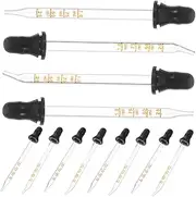 PACKOVE 1 Set Glass Droppers with Bent Straight Tips Essential Oil Pipette for Accurate Liquid Measurement Easy to Clean and Practical for Home Use