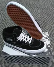 Vans Skate Half Cab shoe black/White mens size 7.5