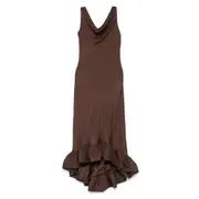 [Malina] Malina Alia Maxi Dress 34 FR BROWN