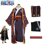 One Piece Wano Country Trafalgar Law Costume Anime Cosplay Kimono