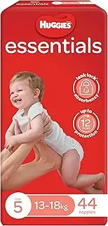 Huggies Essentials Nappies Size 5 (13 - 18kg) 44 Count