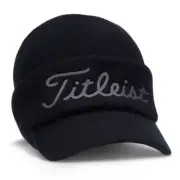 Titleist Golf Visor Knit Beanie Hat Wool Men's Cap Col.Black From JP
