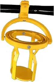 Gyroscopic Cup Holder,Stroller Cup Holder Universal Drink Holder with Clamp and Double Anti-Slip Protection 2-in-1 Adjustable Storage Rack for Bike Pushchair Wheelchair Walker(Yellow)
