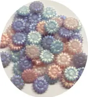 Iridescent Sealing Wax Bead Mix (pinks, blues, lavenders) approx 325 beads, 3 oz