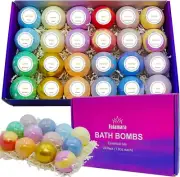 24pcs Bath Bombs Gift Set, Organic and All Natural Ingredients Bubble Bath Bomb