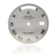 Rolex Day-Date President 36MM Silver Authentic Factory Roman Numeral Watch Dial