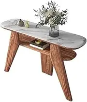 Hallway Table Concise Modern Marble Console Tables Chinese Style Foyer Display Cabinet Strip Desk Console Tables for Hallway Slim(Medium)