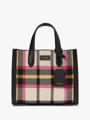 Manhattan Museum Plaid Jacquard Small Tote